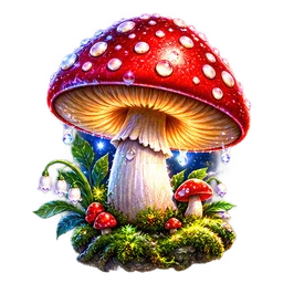 Toadstool Mushroom symbol art