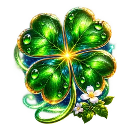 Four-Leaf Clover symbol art